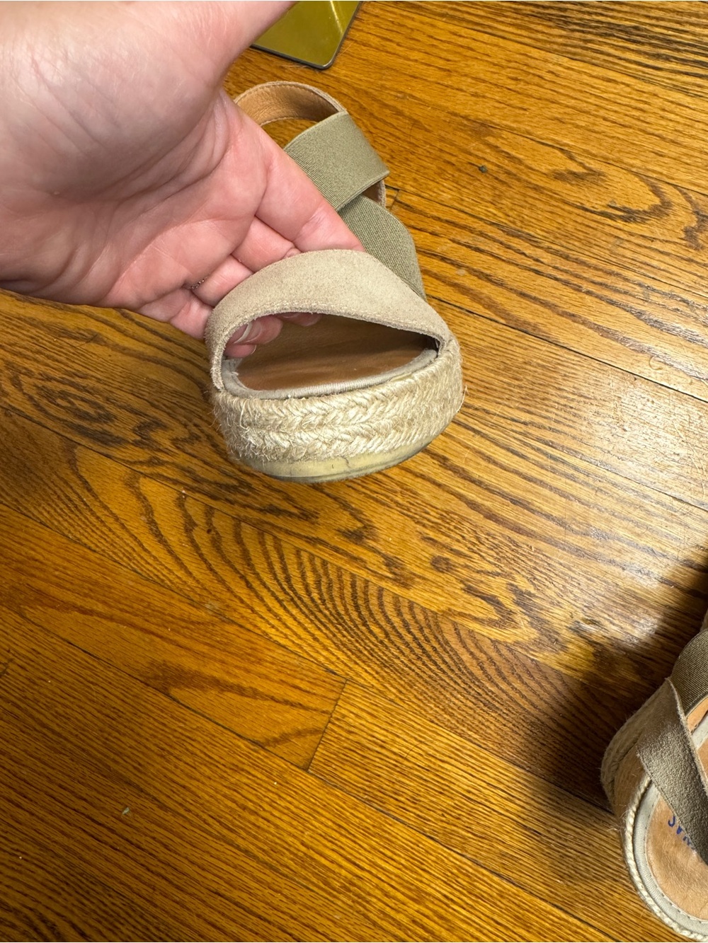 EUC Verbenas Spain Espadrille Wedge Sandals Suede Elastic 9.5 - Picture 12 of 14